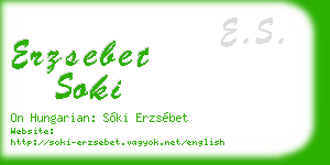 erzsebet soki business card